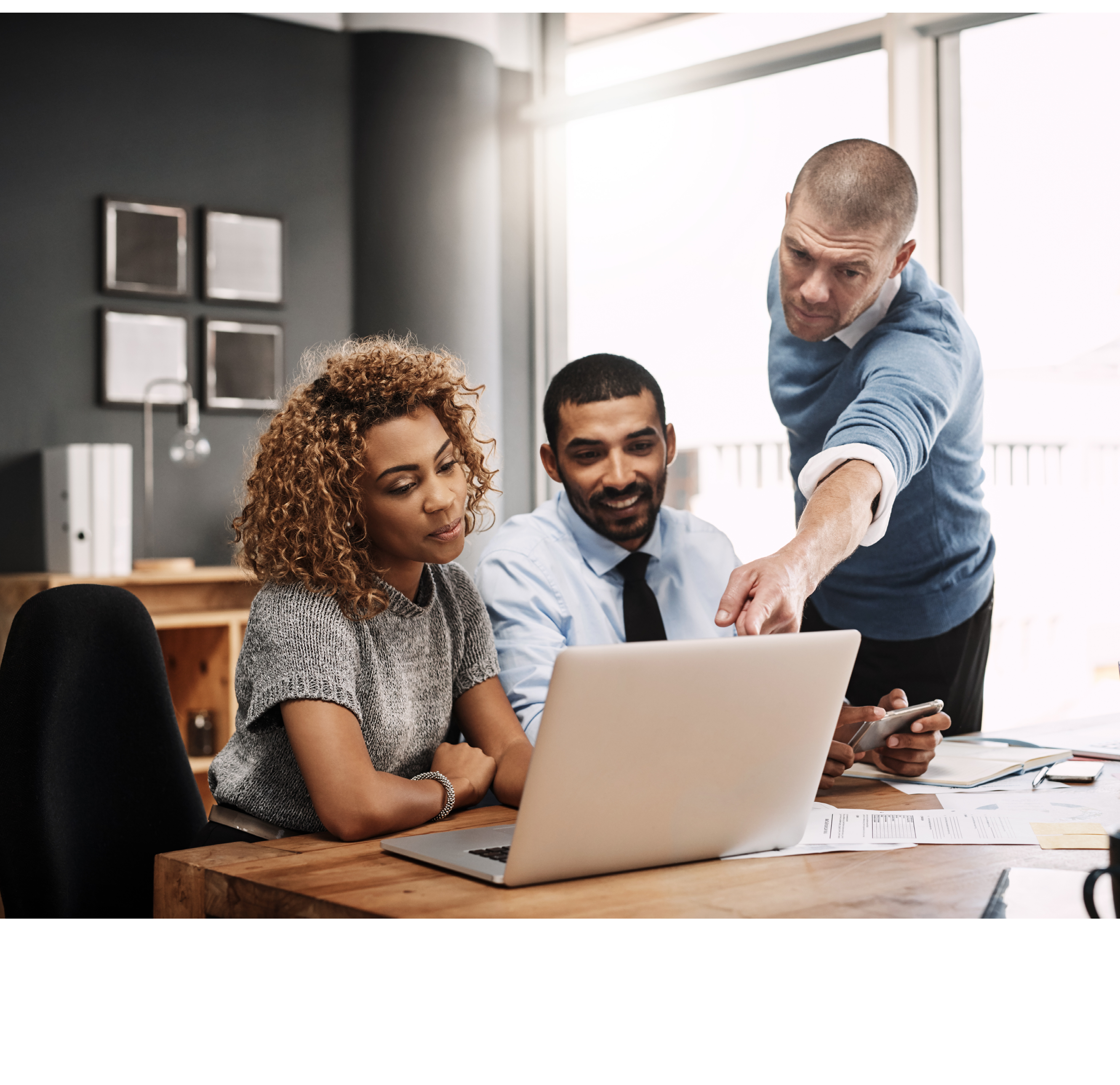 Shot of a businessman giving a presentation to his colleagues in an office
