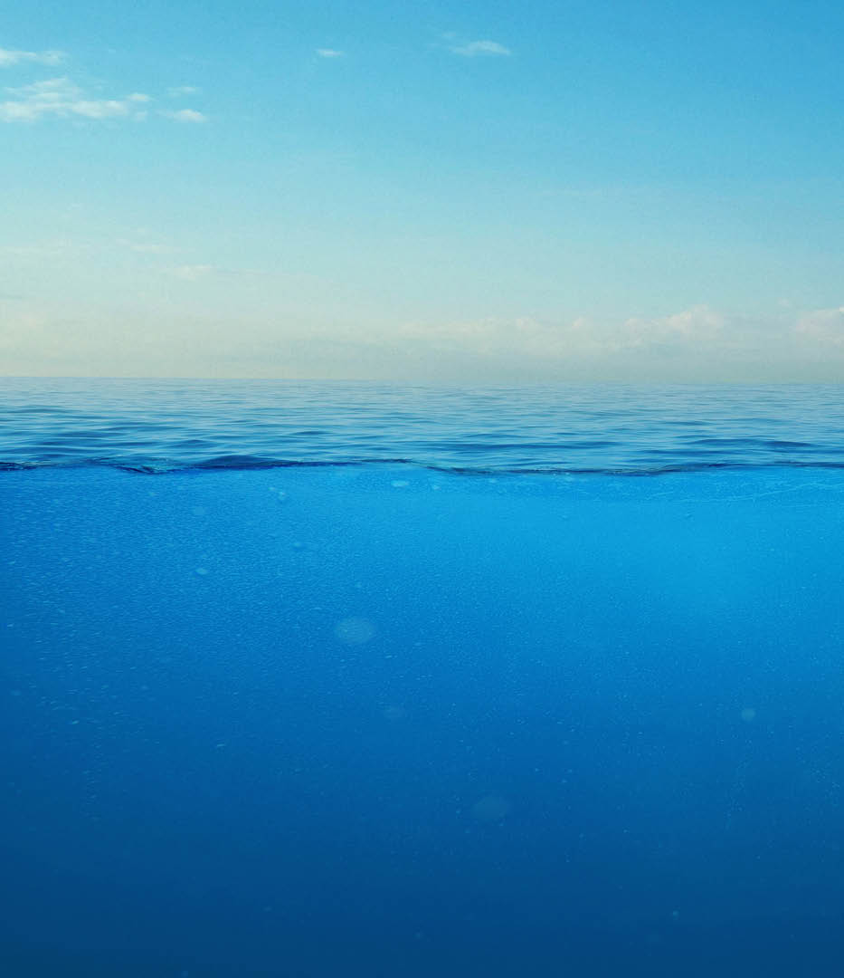 Iceberg With Above And Underwater View Taken In Greenland. Iceberg - Hidden Danger And Global Warming Concept. Iceberg illusion creative idea