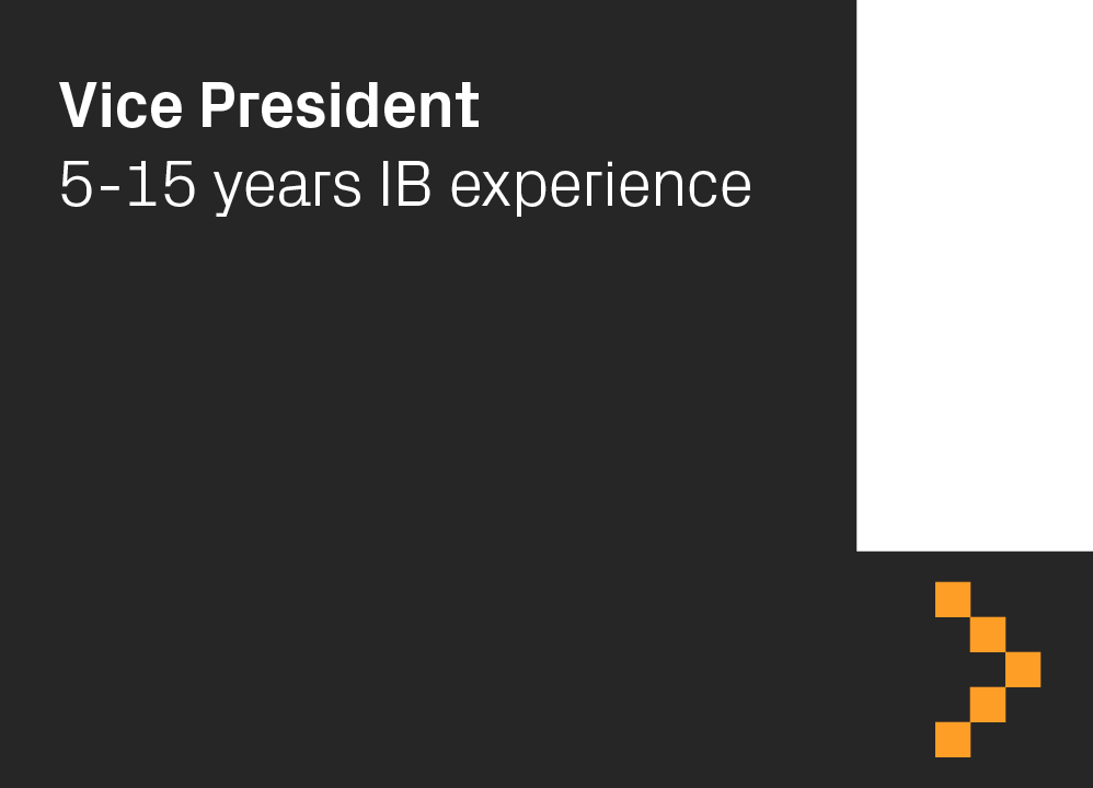 Vice President 5 15 years IB experienc