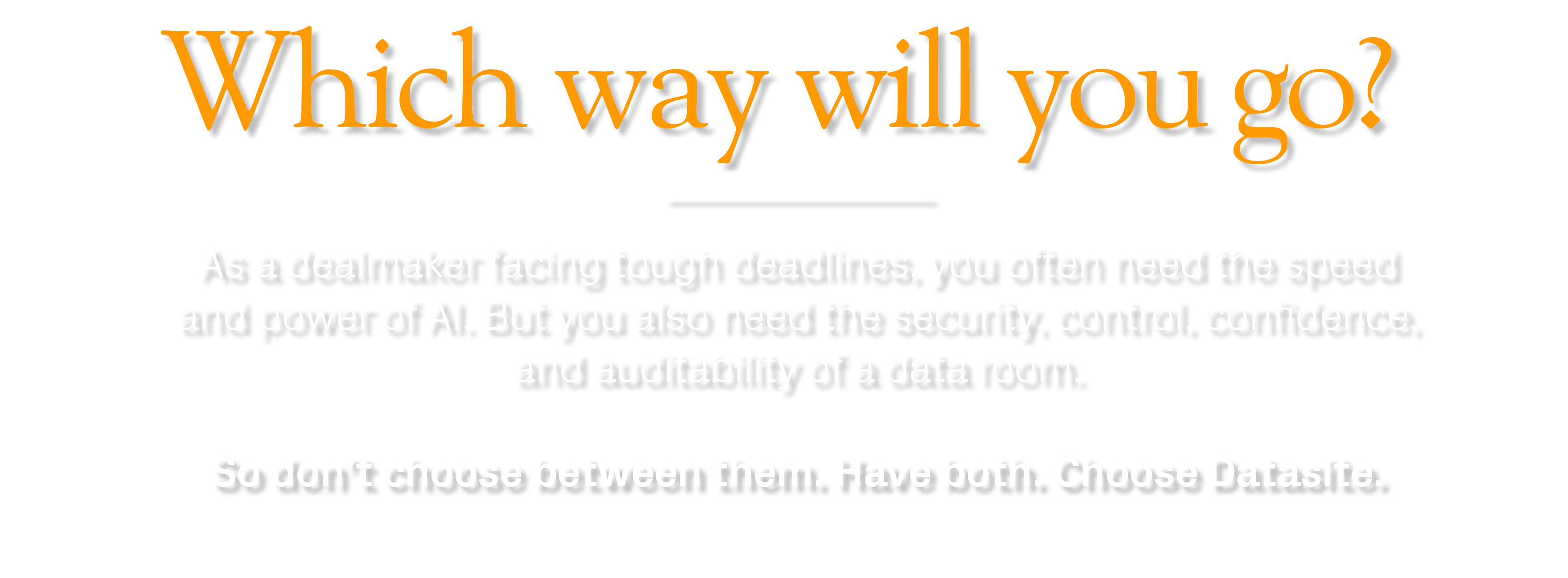 As a dealmaker facing tough deadlines, you often need the speed and power of AI. But you also need the security, cont...