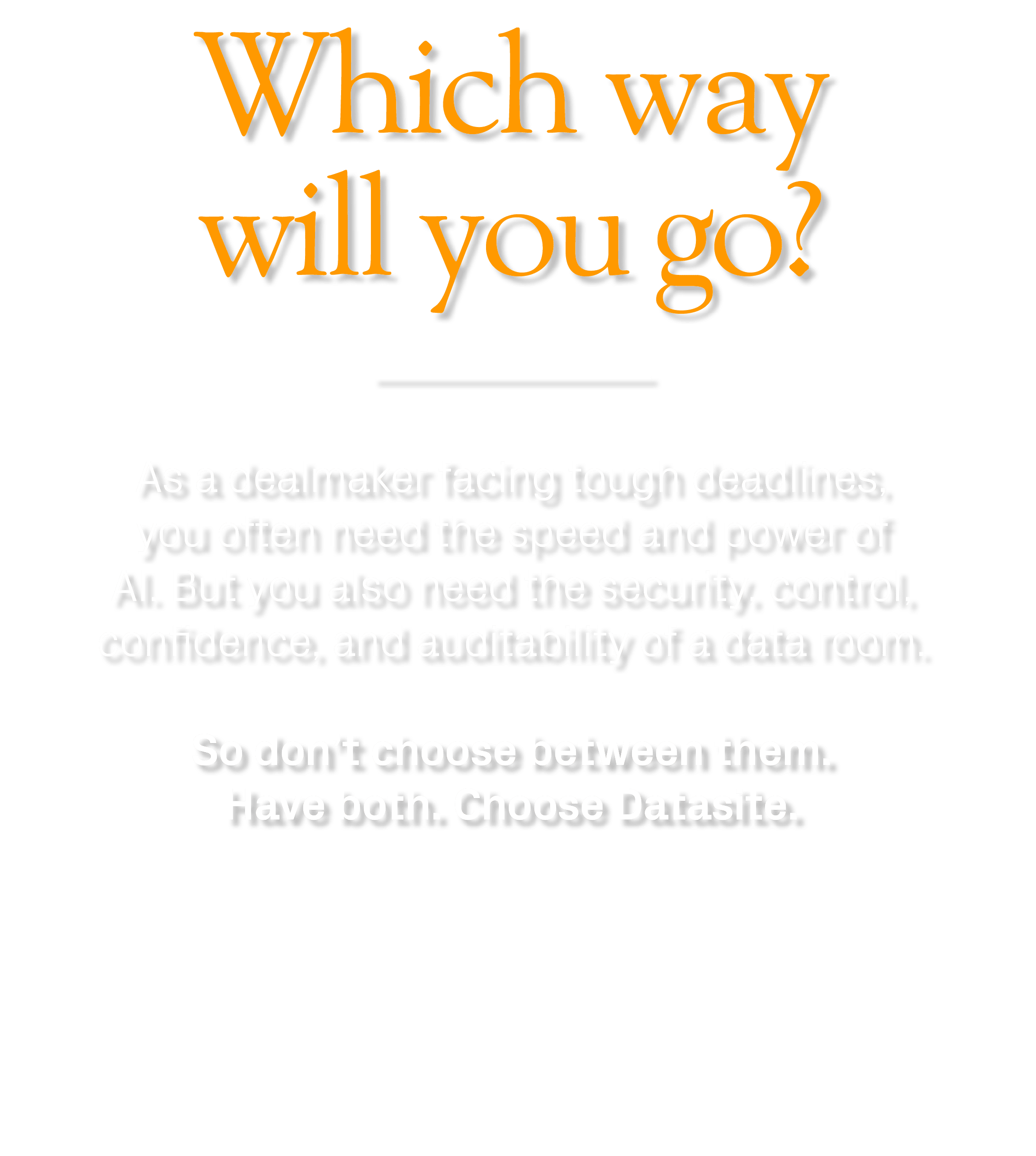As a dealmaker facing tough deadlines, you often need the speed and power of AI. But you also need the security, cont...