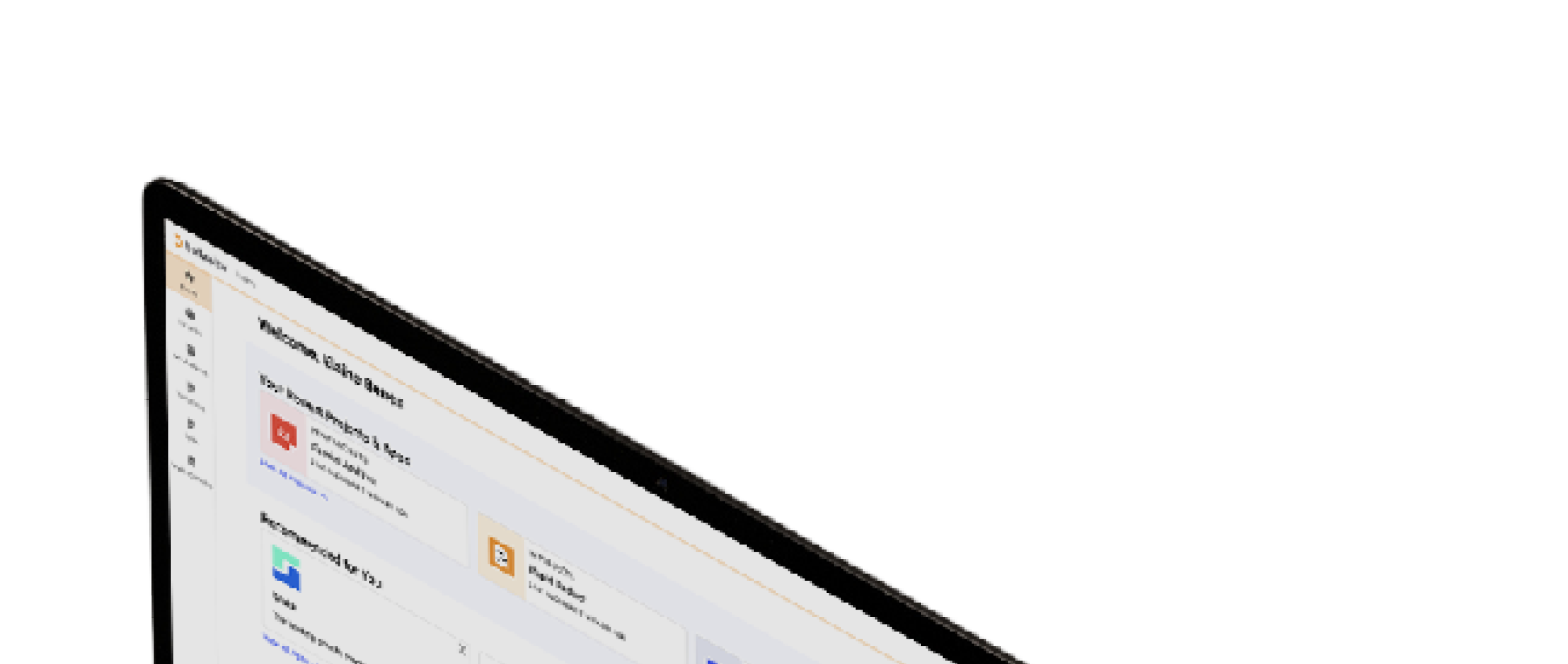 A laptop computer is open and sitting on a table. AI generated content