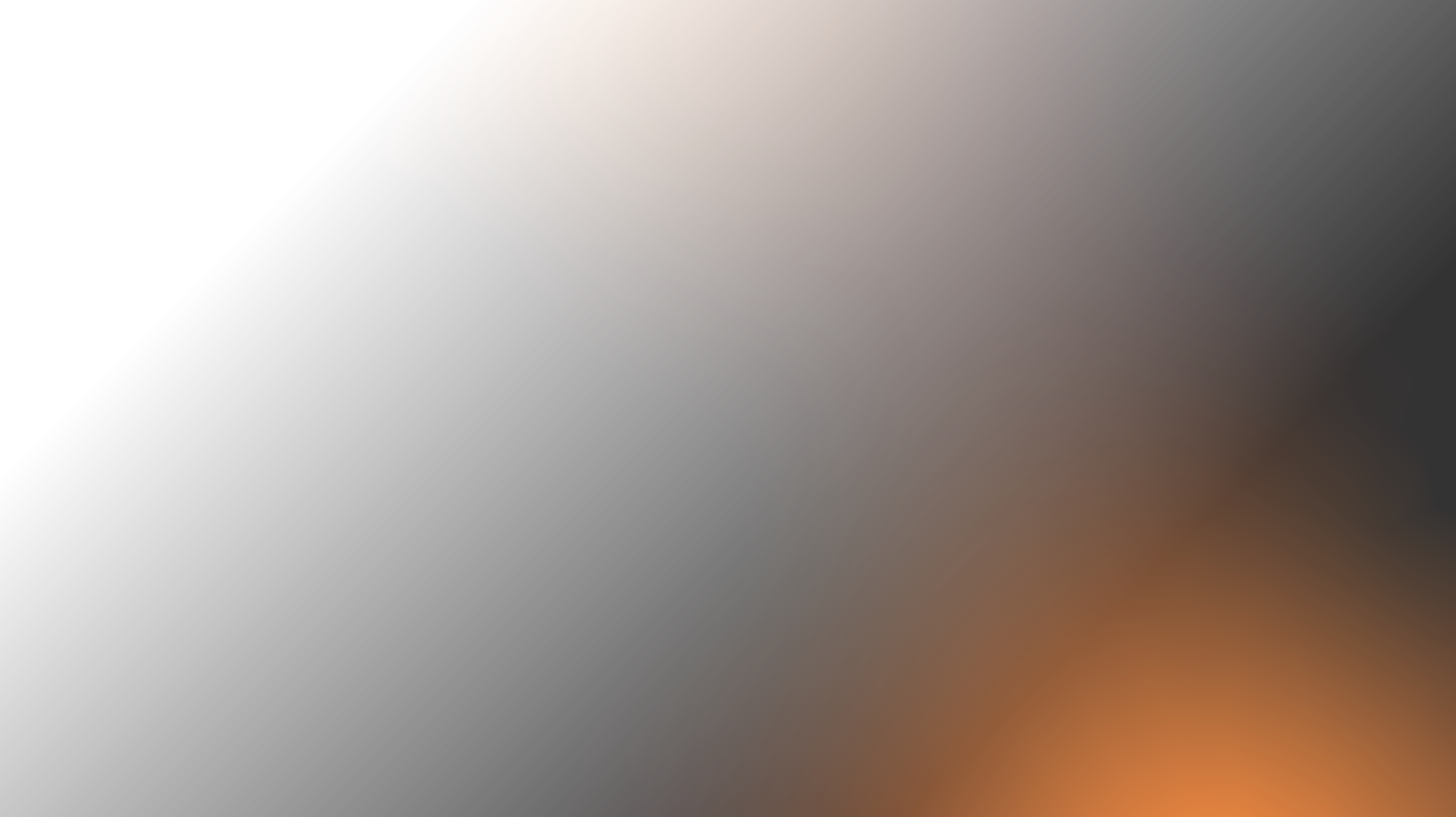 A dark background with soft orange light gradients on the left and right edges. Description generated by AI